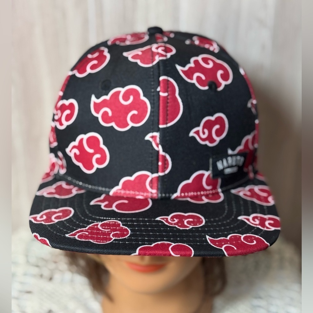 Naruto Shippuden Black and Red Cloud Hat Unisex